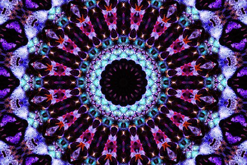 View inside a kaleidoscope
