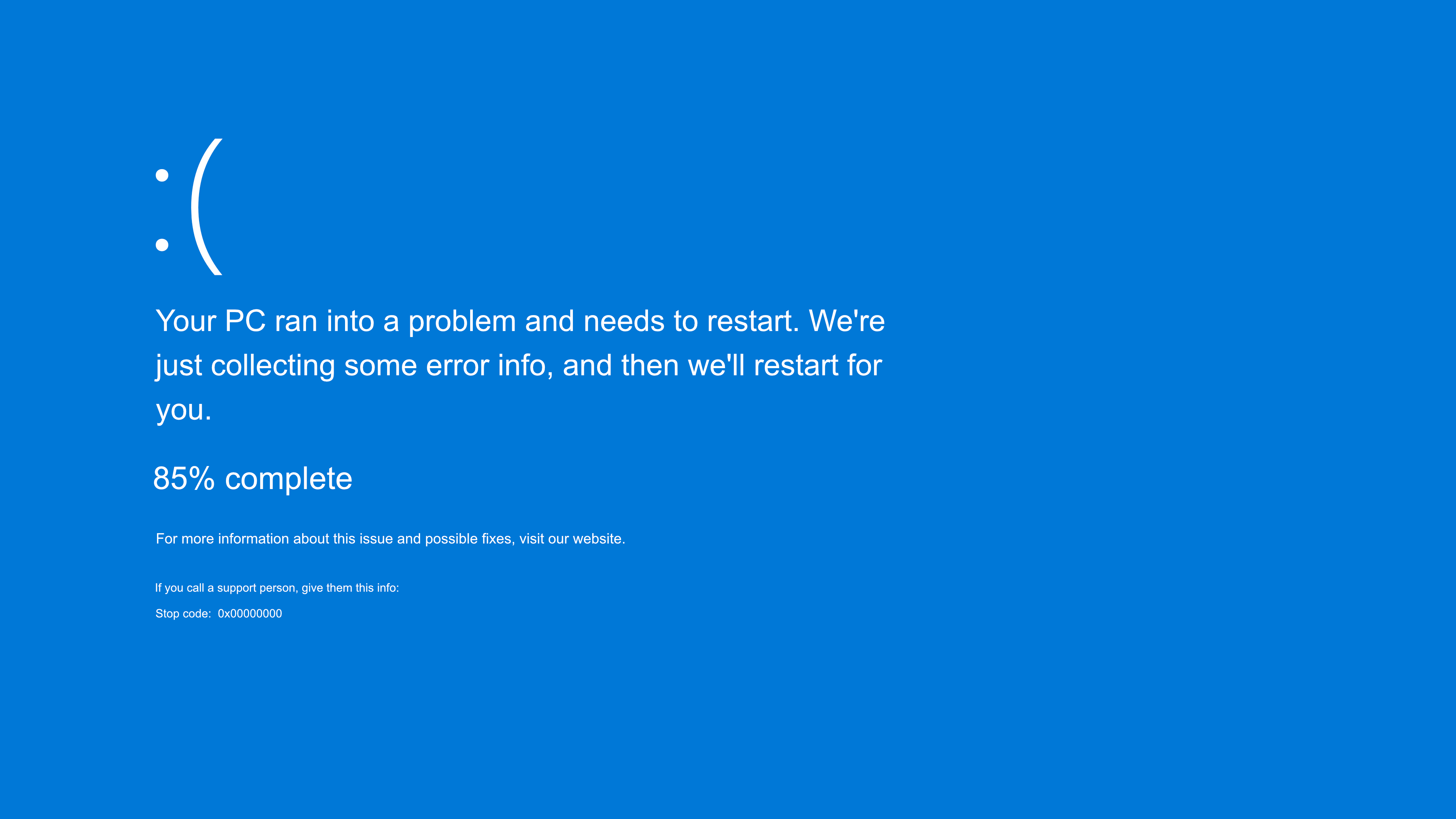 Blue Screen Error