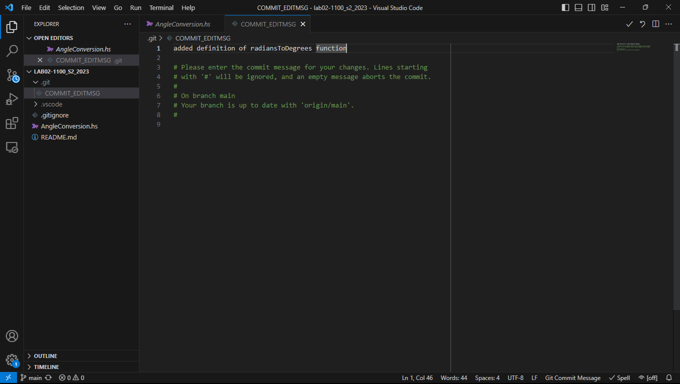 git-message