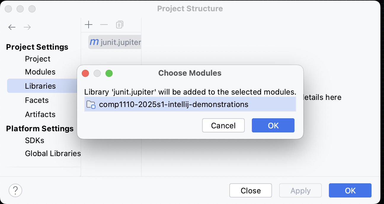 JUnit added
