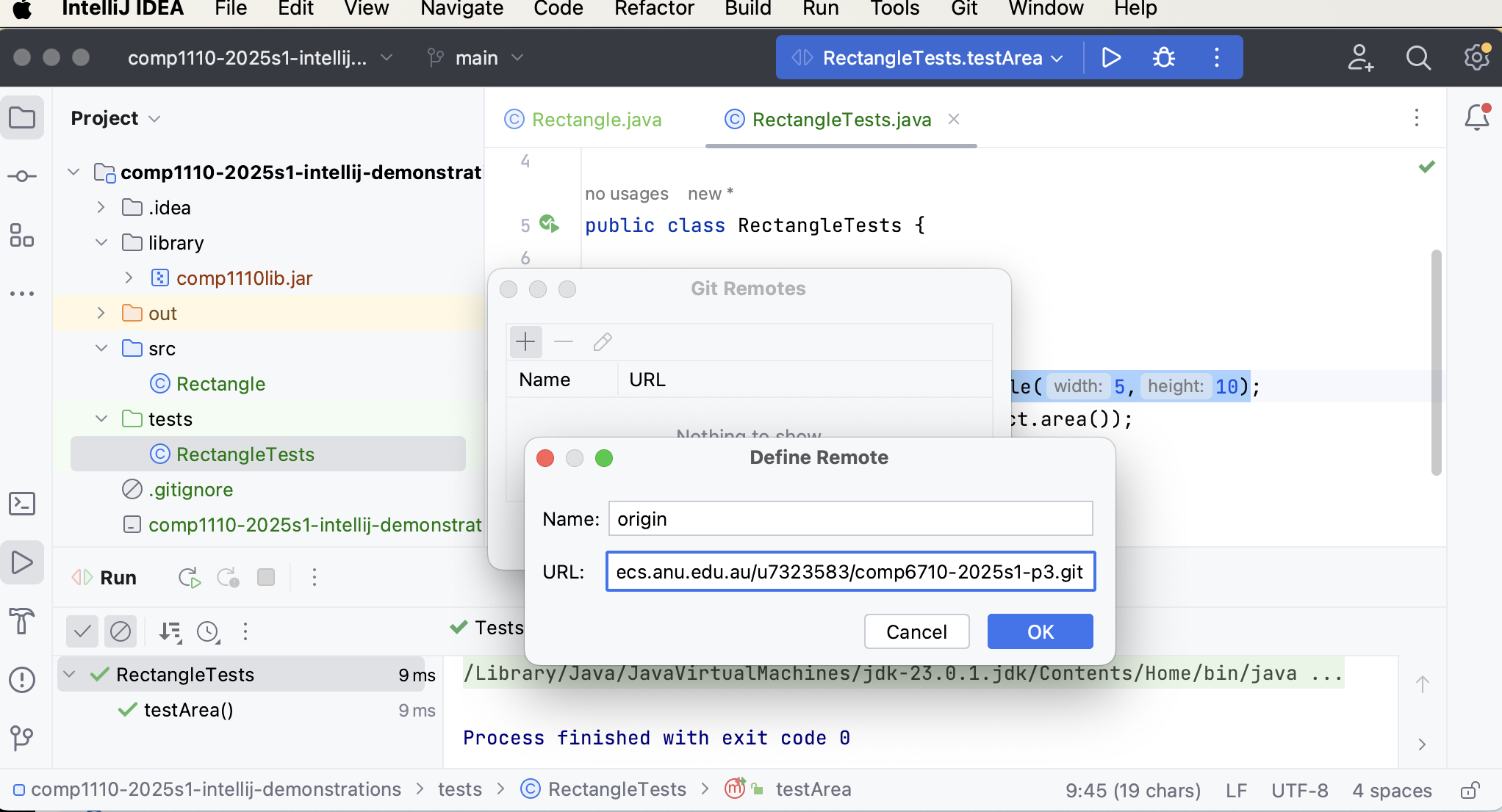 Manage Remote: add remote repository